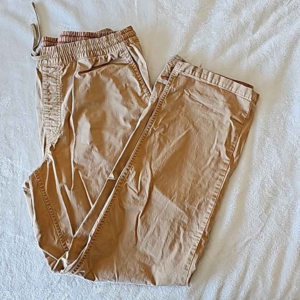 Vans khaki drawstring pants. Large relaxed fit.